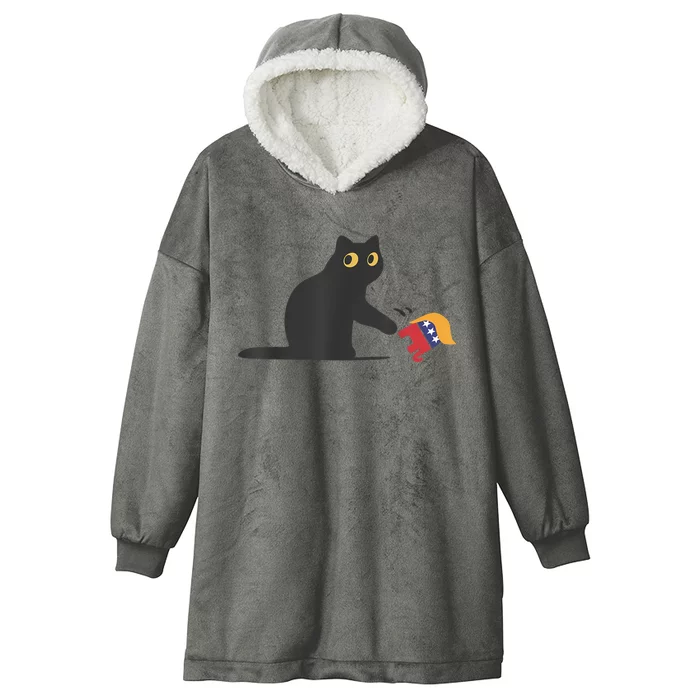 Cat Ladies For Kamala Harris Donald Trump 2024 Sarcastic Hooded Wearable Blanket