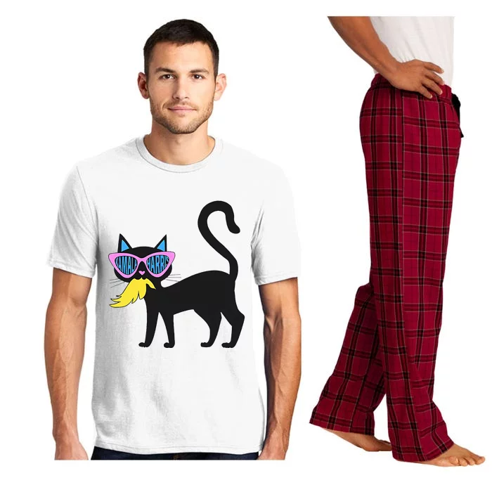 Cat Ladies For Kamala Harris Funny Anti Trump Election 2024 Pajama Set