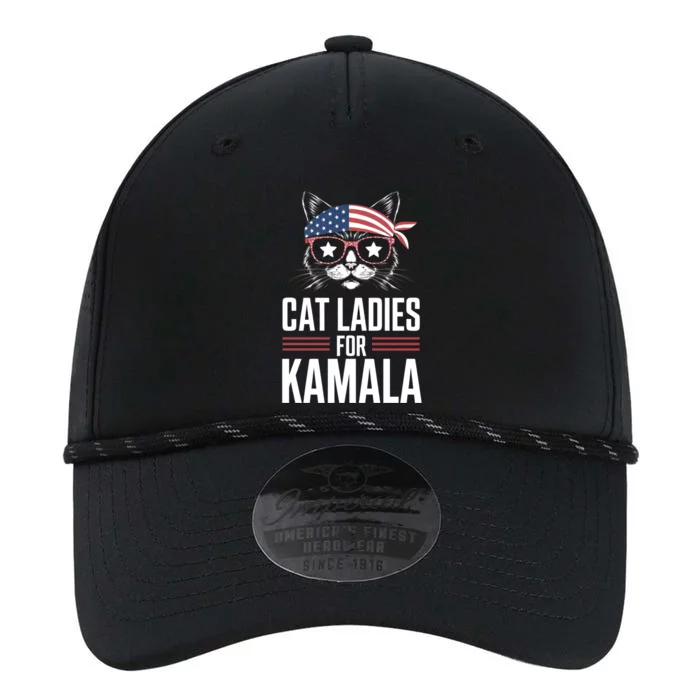 Cat Ladies For Kamala Funny Cat 2024 President Kamalaharris Performance The Dyno Cap