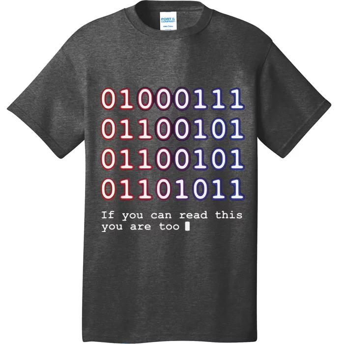 Code Lover Funny Binary Code Tee Tech Lover T-Shirt