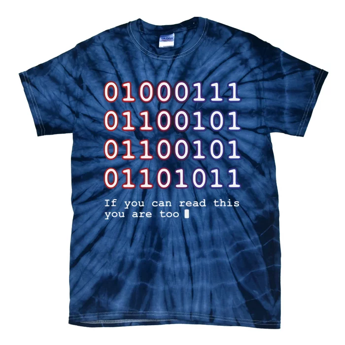 Code Lover Funny Binary Code Tee Tech Lover Tie-Dye T-Shirt