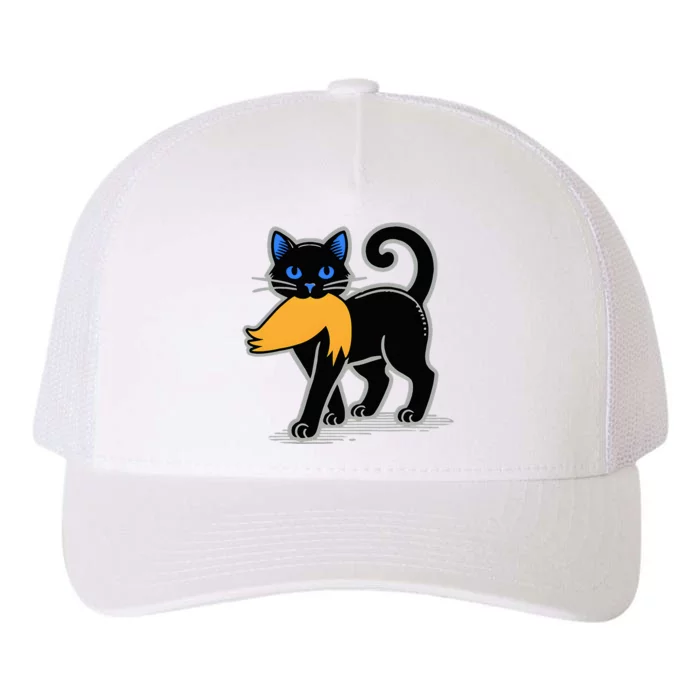 Cat Ladies For Kamala Harris Donald Trump 2024 Yupoong Adult 5-Panel Trucker Hat