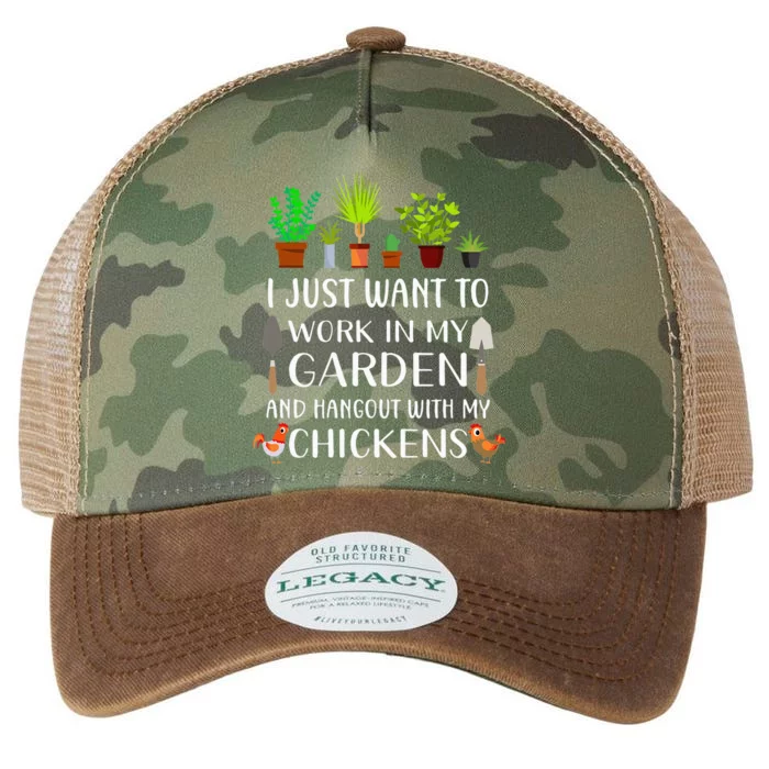 Chicken Lover Funny Gardening For Men Women Gardener Legacy Tie Dye Trucker Hat