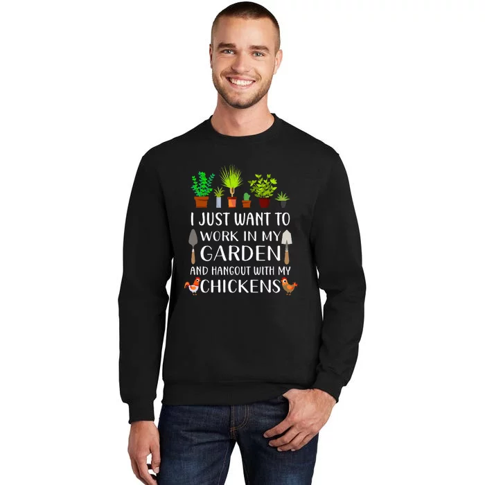 Chicken Lover Funny Gardening For Men Women Gardener Sweatshirt