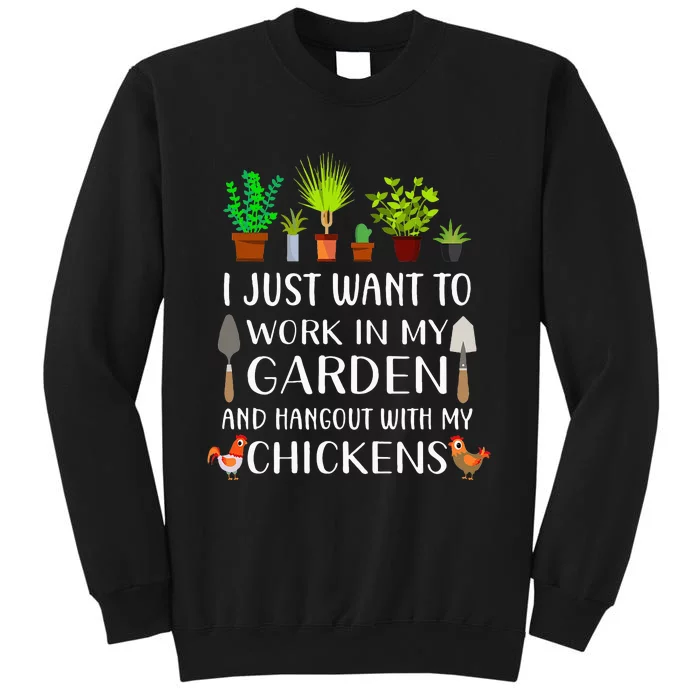 Chicken Lover Funny Gardening For Men Women Gardener Sweatshirt