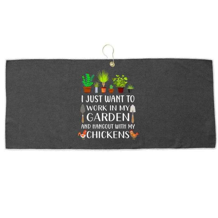 Chicken Lover Funny Gardening For Men Women Gardener Large Microfiber Waffle Golf Towel