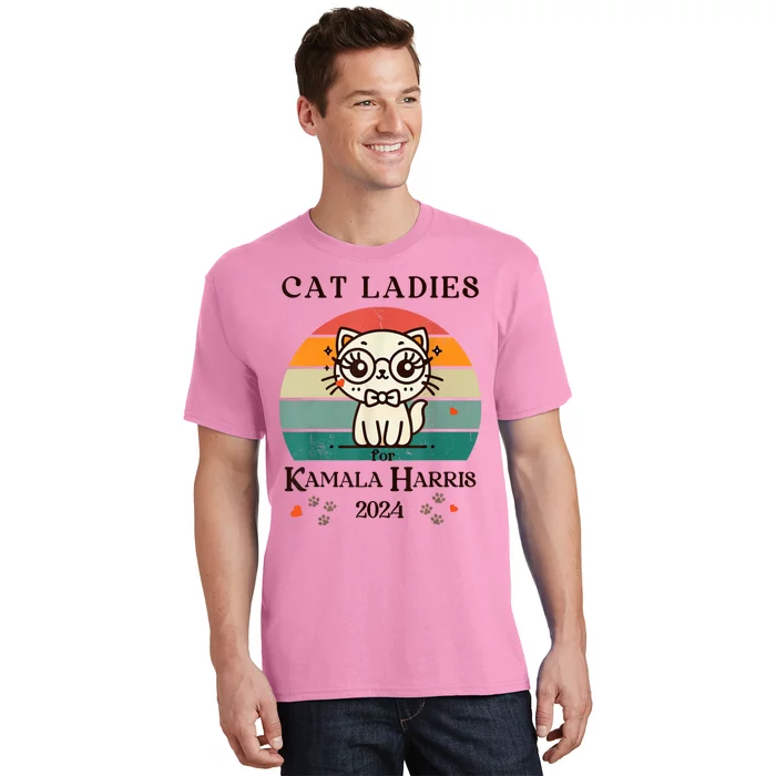 Cat Ladies For Kamala Harris T-Shirt