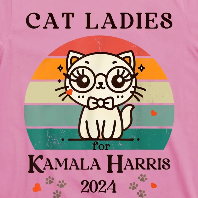 Cat Ladies For Kamala Harris T-Shirt