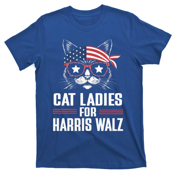 Cat Ladies For Harris Waltz Cat 2024 T-Shirt