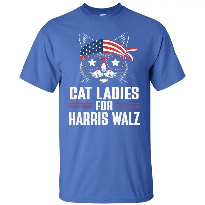 Cat Ladies For Harris Waltz Cat 2024 Tall T-Shirt