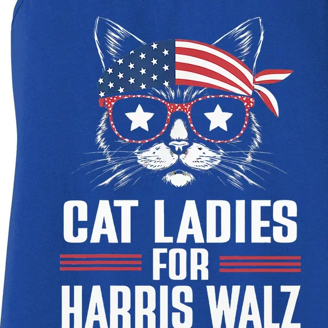 Cat Ladies For Harris Waltz Cat 2024 Women's Racerback Tank