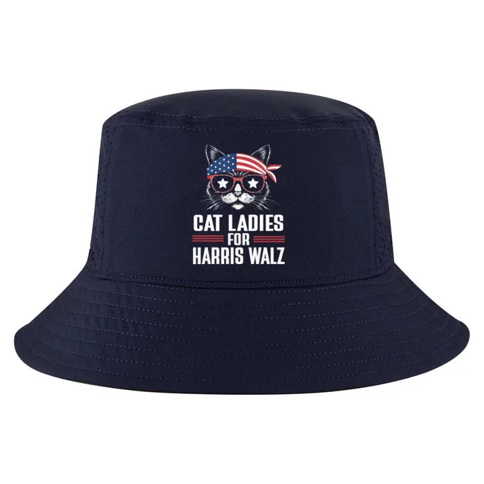 Cat Ladies For Harris Waltz Cat 2024 Cool Comfort Performance Bucket Hat