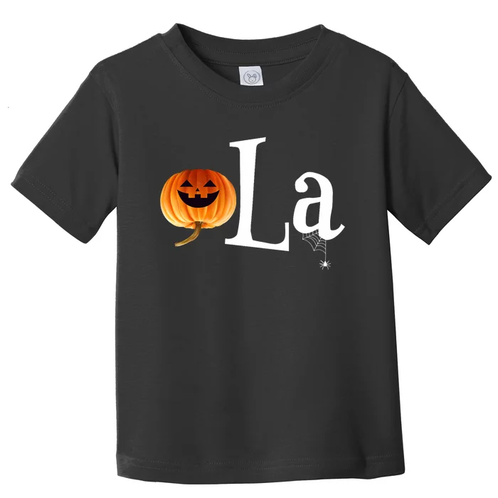 Comma La Funny Kamala Harris Halloween Pumpkin Toddler T-Shirt