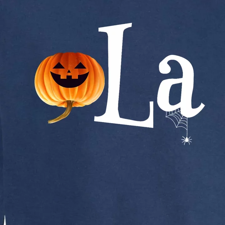 Comma La Funny Kamala Harris Halloween Pumpkin Garment-Dyed Sweatshirt