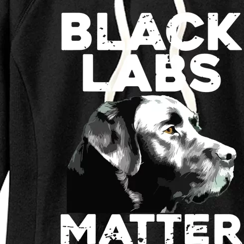 Cool Labrador For Men Women Black Labs Matter Service Animal Women's Fleece Hoodie