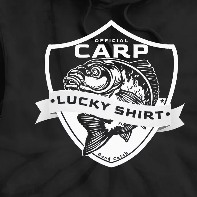 Carp Lucky Funny Fishing Accessories To Carp Fishing Tie Dye Hoodie