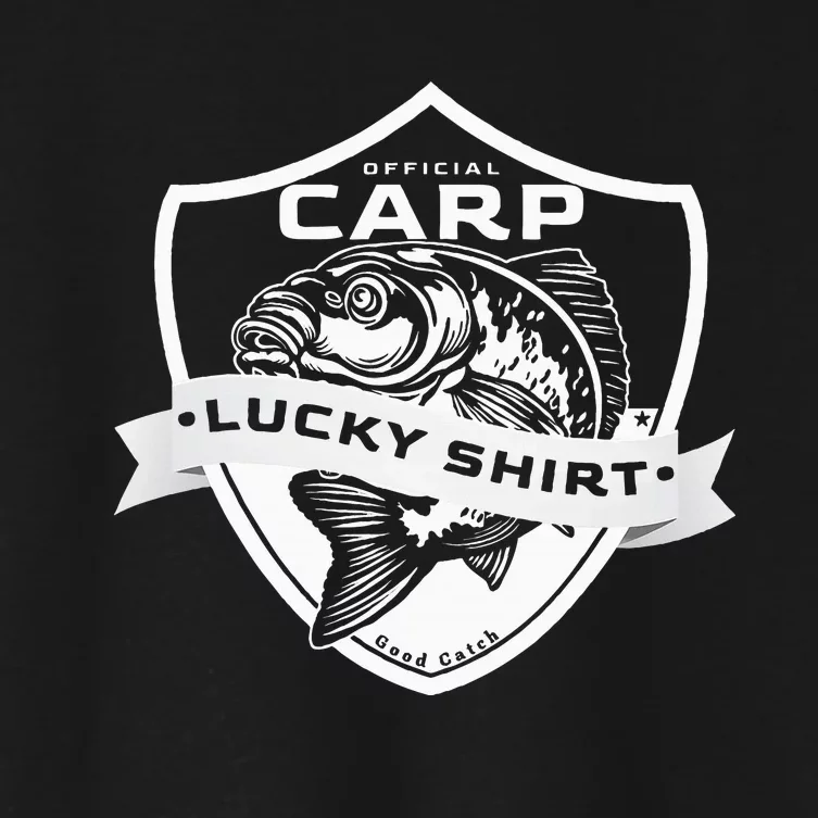 Carp Lucky Funny Fishing Accessories To Carp Fishing Women's Crop Top Tee