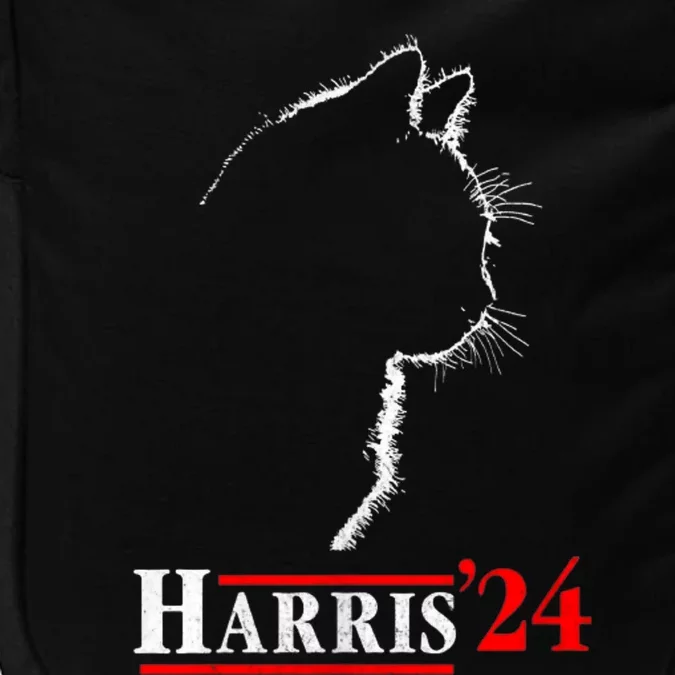 Cat Ladies For Kamala Funny Cat 2024 President Kamalaharris Impact Tech Backpack