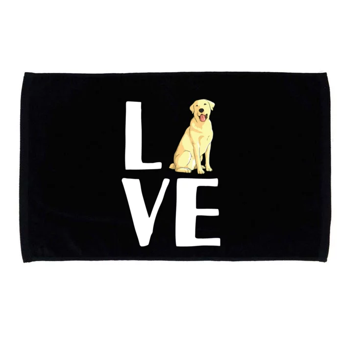 Cool Labrador For Men Women Yellow Lab Dog Lab Retriever Microfiber Hand Towel