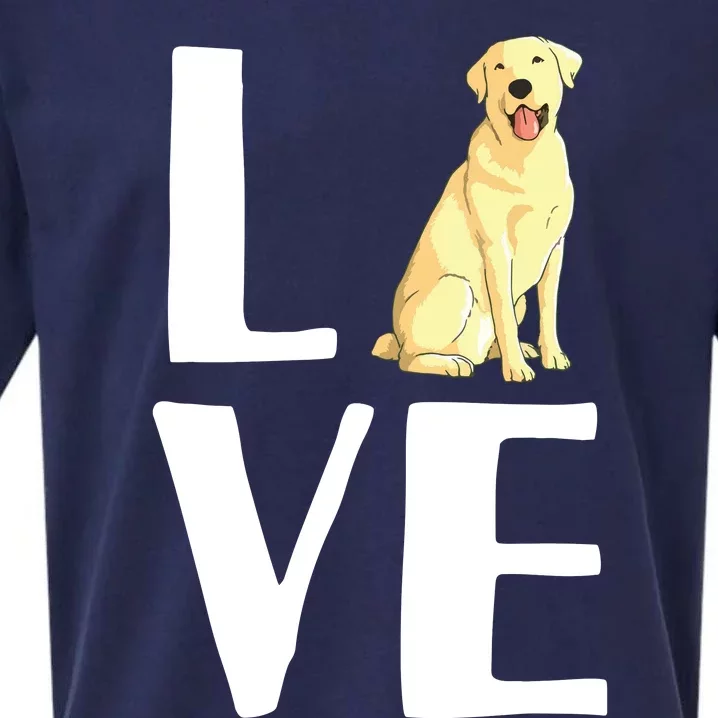 Cool Labrador For Men Women Yellow Lab Dog Lab Retriever Sueded Cloud Jersey T-Shirt