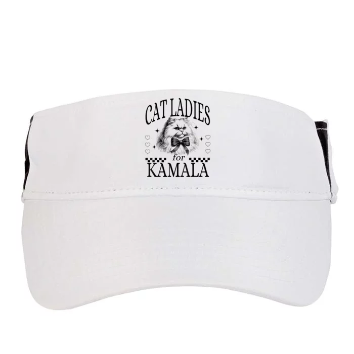 Cat Ladies For Kamala Adult Drive Performance Visor