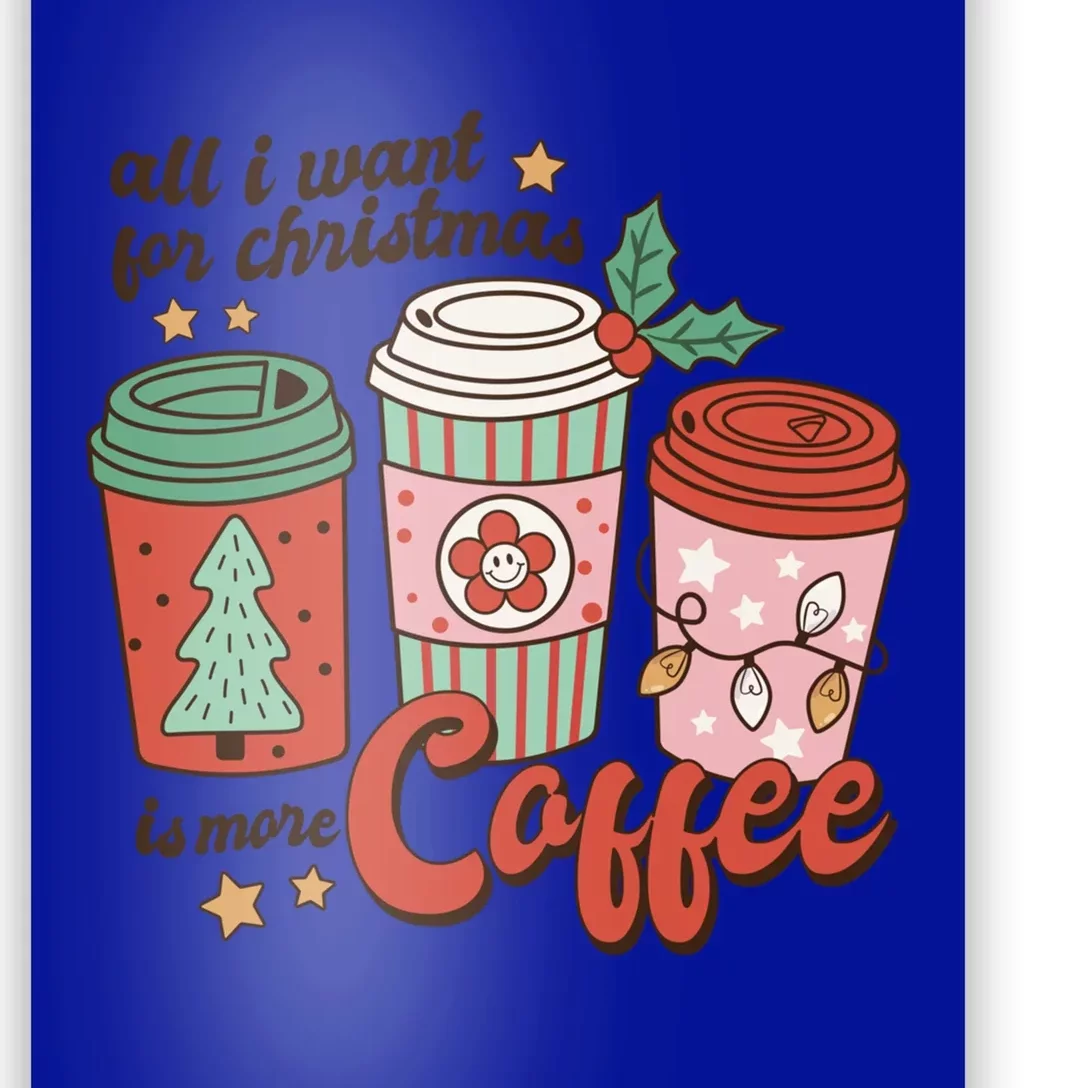 Coffee Lover Funny Christmas All I Want For Xmas Mom Teacher Meaningful Gift Poster