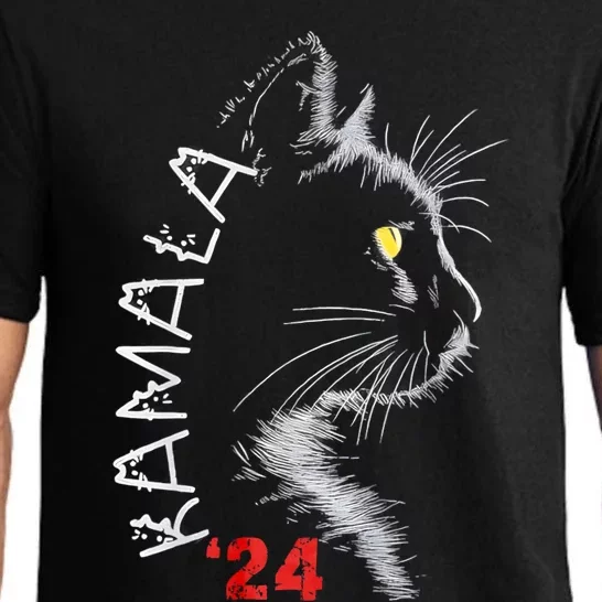 Cat Ladies For Kmala Cat 2024 President Kamalaaharris Pajama Set