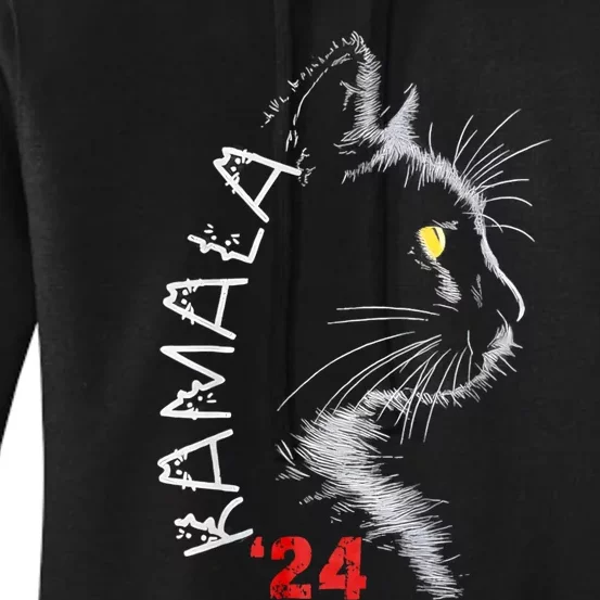 Cat Ladies For Kmala Cat 2024 President Kamalaaharris Women's Pullover Hoodie