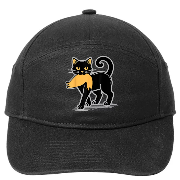 Cat Ladies For Kamala Harris Donald Trump 2024 Sarcastic 7-Panel Snapback Hat