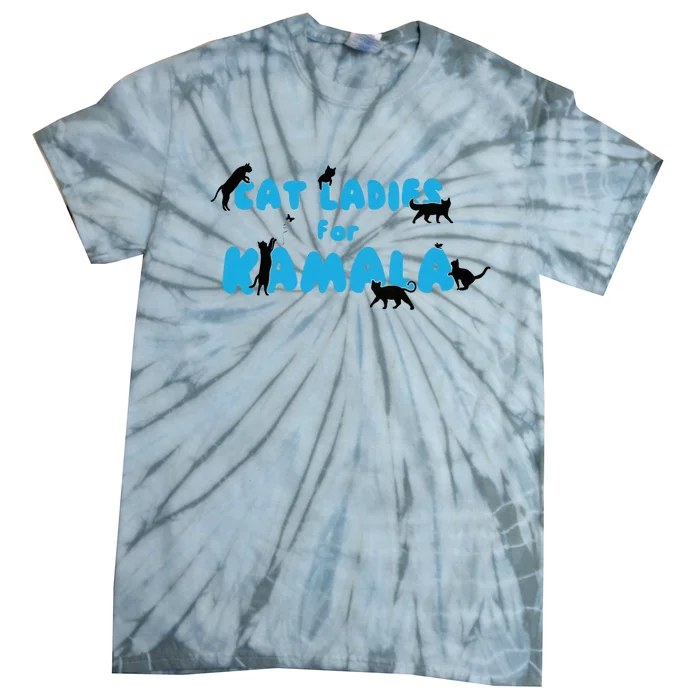 Cat Ladies For Kamala Childless Cat Ladies Tie-Dye T-Shirt