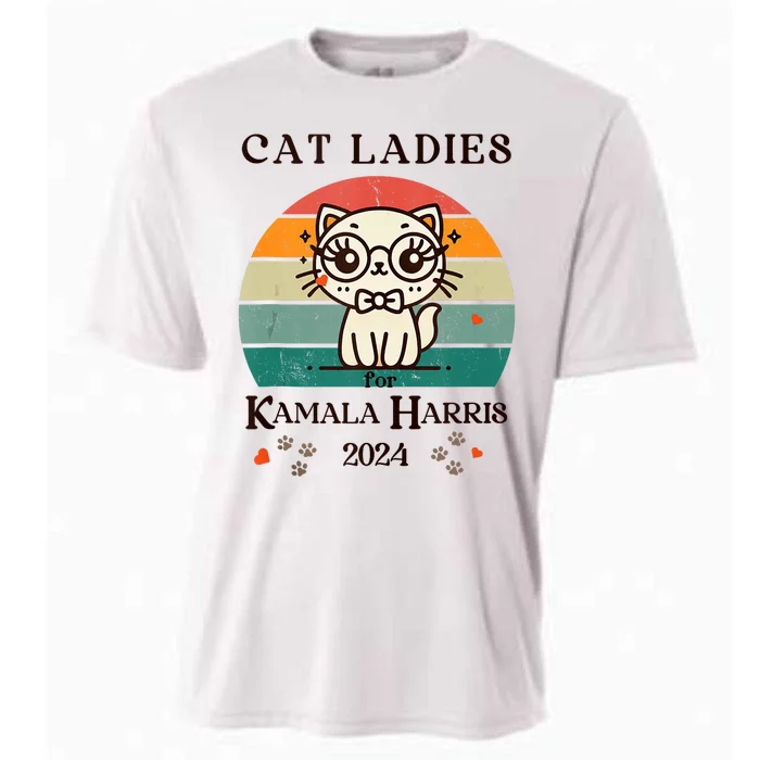 Cat Ladies For Kamala Harris Cooling Performance Crew T-Shirt