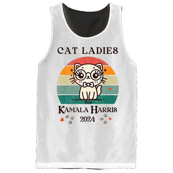 Cat Ladies For Kamala Harris Mesh Reversible Basketball Jersey Tank