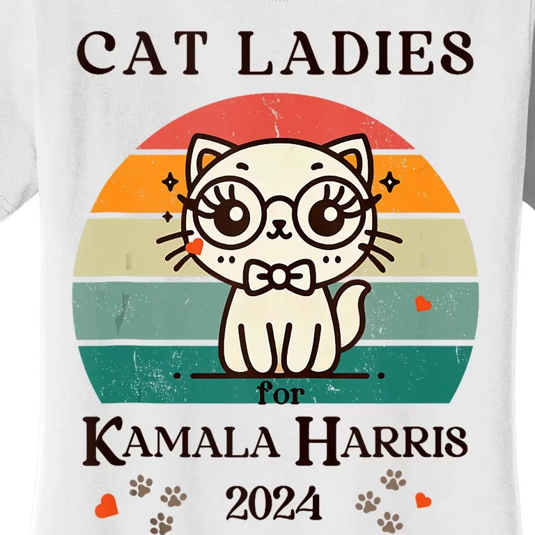 Cat Ladies For Kamala Harris Women's T-Shirt