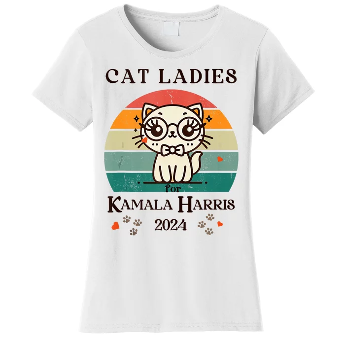 Cat Ladies For Kamala Harris Women's T-Shirt