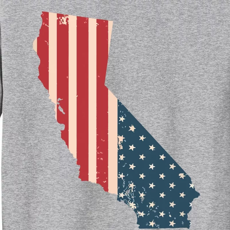 Cali Love Flag California American Flag T Tall Sweatshirt