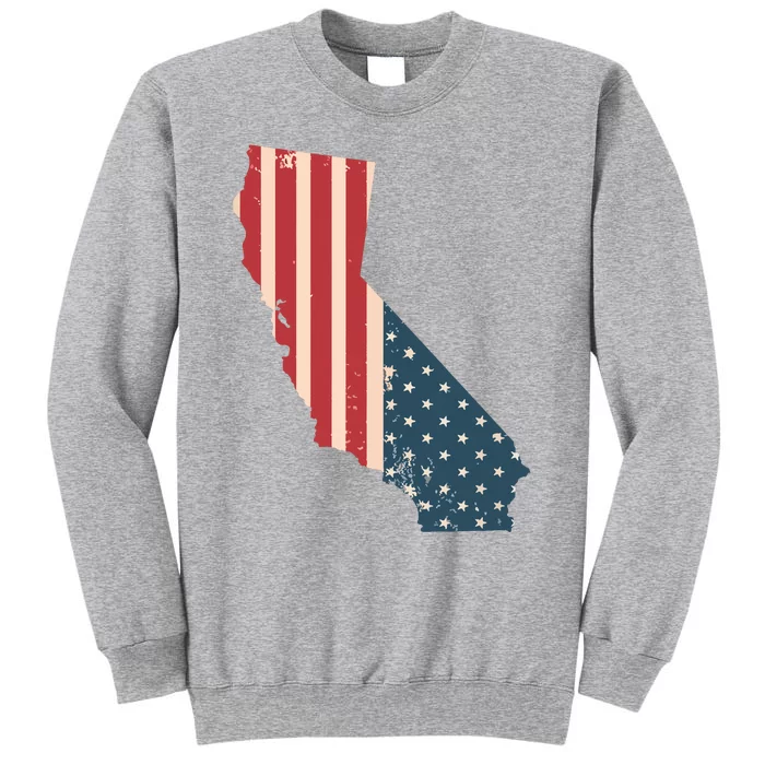 Cali Love Flag California American Flag T Tall Sweatshirt