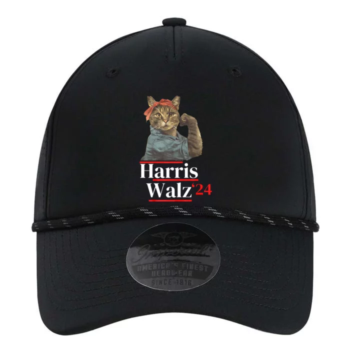 Cat Ladies For Kamala Walz Funny Cat 2024 President Performance The Dyno Cap