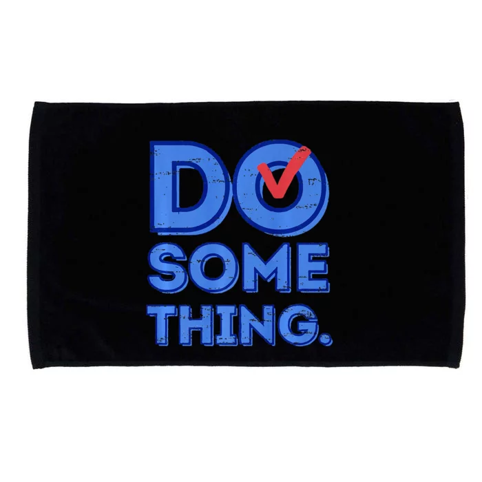 Cat Ladies Funny Kamala Harris 2024 Election Do Something Premium Microfiber Hand Towel