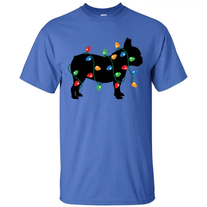 Christmas Lights French Bulldog Dog Lover Gift Tall T-Shirt