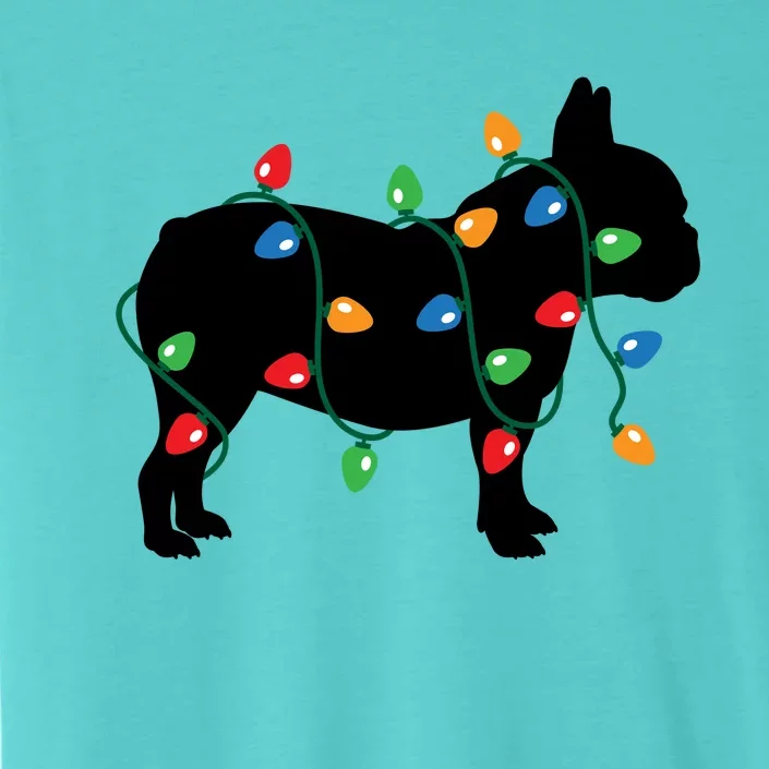 Christmas Lights French Bulldog Dog Lover Gift ChromaSoft Performance T-Shirt