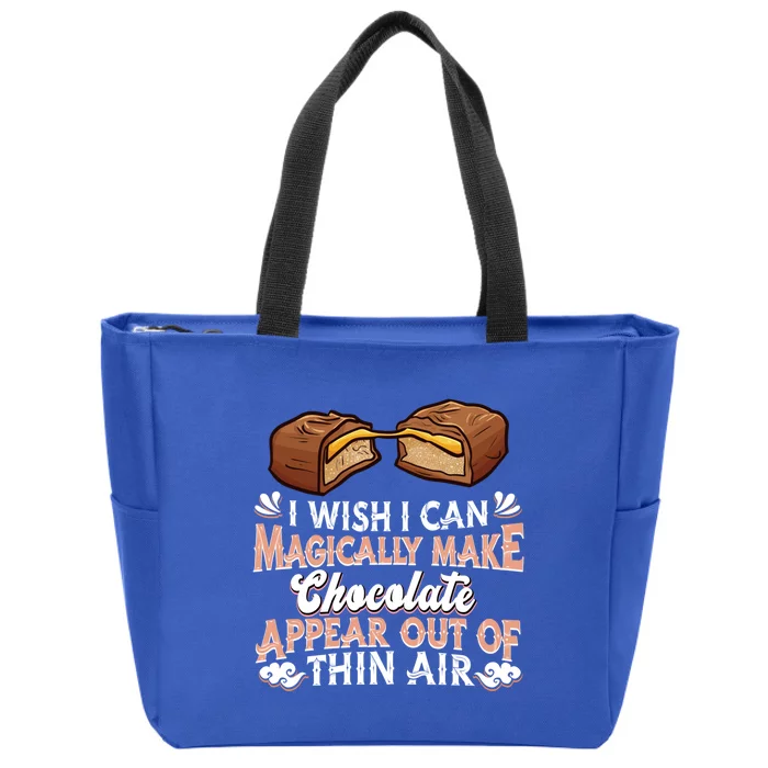 Chocolate Lover Funny Gift Chocoholic Choco Bar Magic Chocolate Cute Gift Zip Tote Bag