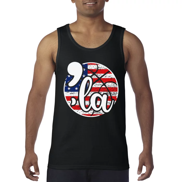 Comma La For Basketball Fans Tank Top