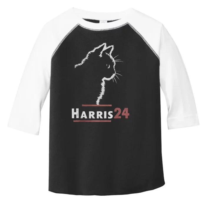 Cat Ladies For Kamala Harris 24 Toddler Fine Jersey T-Shirt