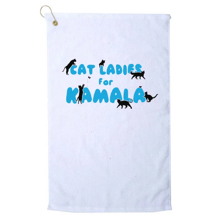 Cat Ladies For Kamala Childless Cat Ladies Platinum Collection Golf Towel