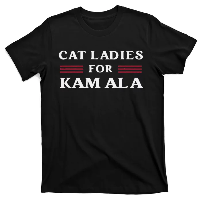 Cat Ladies For Kamala Harris 2024 Us President Election Vote T-Shirt