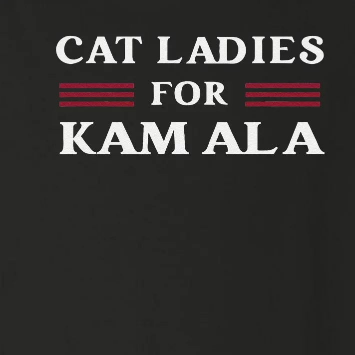 Cat Ladies For Kamala Harris 2024 Us President Election Vote Toddler Long Sleeve Shirt