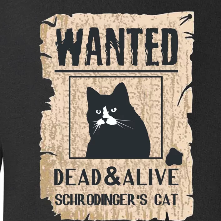 Cats Lovers Funny And Alive SchrodingerS Cat Lover Toddler Sweatshirt