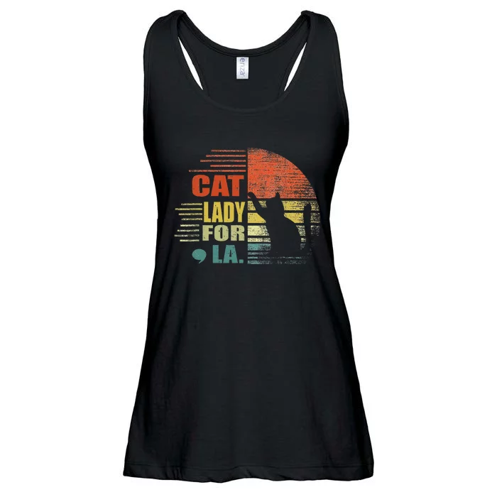 Cat Ladies For Comma La Funny Cat 2024 Ladies Essential Flowy Tank