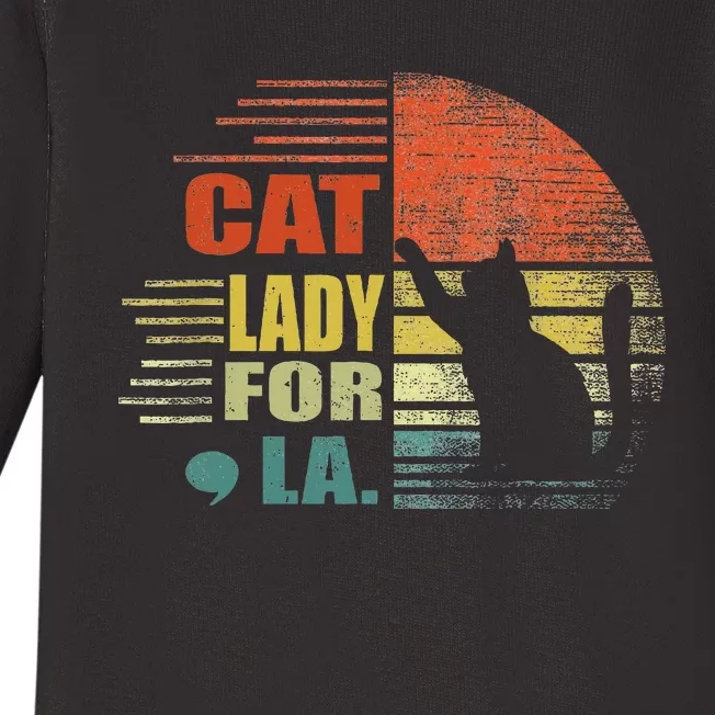 Cat Ladies For Comma La Funny Cat 2024 Baby Long Sleeve Bodysuit