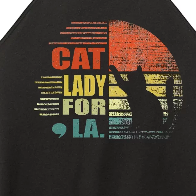 Cat Ladies For Comma La Funny Cat 2024 Women’s Perfect Tri Rocker Tank